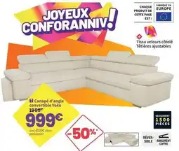 Conforama Joyeux - canapé d'angle convertible offre