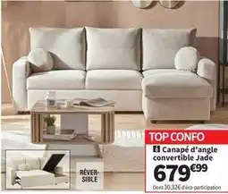 Conforama Canapé d'angle convertible jade offre