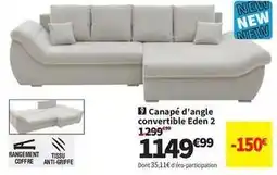 Conforama Eden - canapé d'angle convertible 2 offre