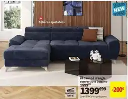 Conforama Canapé d'angle convertible lugano offre