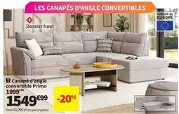 Conforama Canape d'angle convertible primo offre