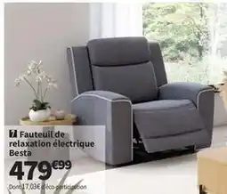 Conforama Fauteuil de relaxation électrique besta offre