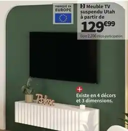 Conforama Meuble tv suspendu utah à partir de offre