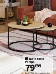 Conforama Table basse pampa offre