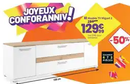 Conforama Joyeux - meuble tv miguel 2 offre