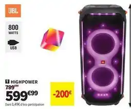 Conforama Jbl - highpower offre