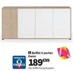 Conforama Buffet 4 portes ewen offre