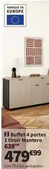 Conforama Buffet 4 portes 1 tiroir mantero offre