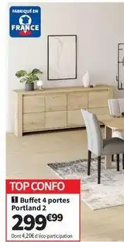 Conforama Portland - buffet 4 portes 2 offre