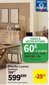 Conforama Total - buffet 3 portes offre