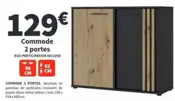 Conforama Chêne - commode 2 portes offre