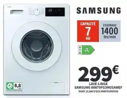Conforama Samsung - lave-linge ww7ofc3mo5awfg offre