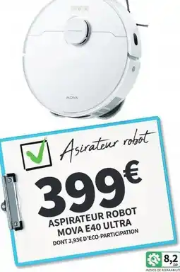 Conforama Aspirateur robot mova e40 ultra offre