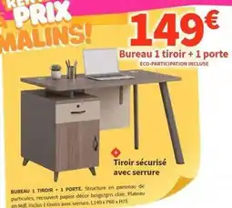 Conforama Bureau 1 tiroir + 1 porte offre