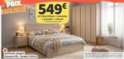 Conforama Chêne - armoire xxl jarreur 205cm offre