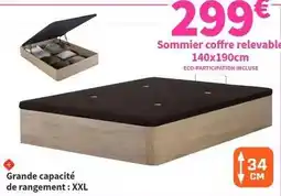Conforama Sommier coffre relevable offre