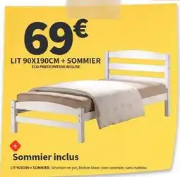 Conforama Sommier offre