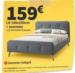 Conforama Lit 140x190cm + sommier offre