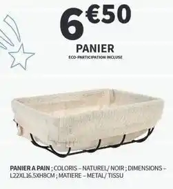 Conforama Panier a pain: coloris offre