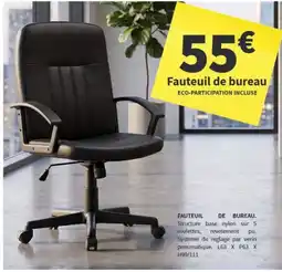 Conforama Fauteuil de bureau offre