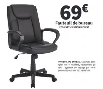 Conforama Fauteuil de bureau offre