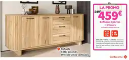 Conforama Conforama Enfilade 3 portes + 3 tiroirs offre