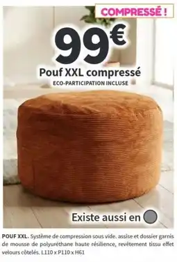 Conforama POUF XXL offre