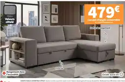 Conforama Canapé d'angle convertible offre