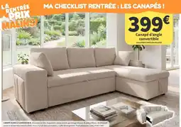 Conforama Canapé d'angle convertible offre