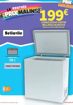 Conforama Bellavile Congélateur coffre offre
