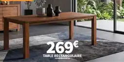 Conforama Table rectangulaire offre