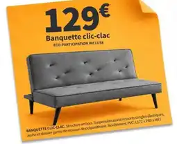 Conforama Banquette clic-clac offre
