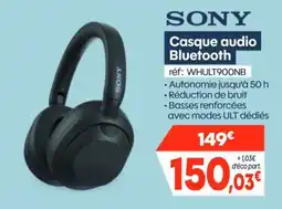 Pro&Cie Sony casque audio bluetooth offre