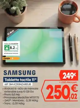 Pro&Cie SAMSUNG Tablette tactile 11" offre
