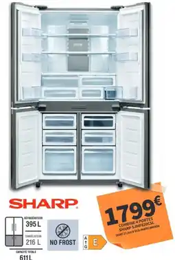 Conforama SHARP COMBINE 4 PORTES offre