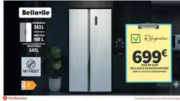 Conforama Bellavile Réfrigérateur offre