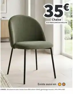 Conforama CHAISE offre