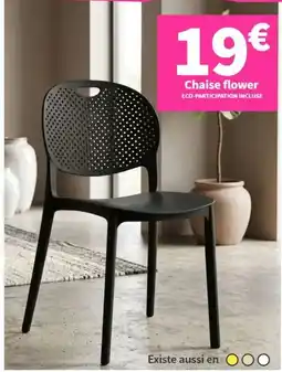 Conforama Chaise flower offre