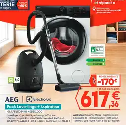 Pro&Cie AEG Electrolux Pack Lave-linge + Aspirateur offre