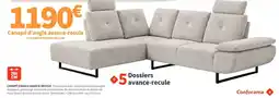 Conforama C Canapé d'angle avance-recule offre