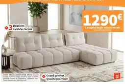 Conforama Canapé d'angle avance-recule offre