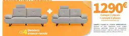 Conforama Canape 3 places & 2 places avance recule offre
