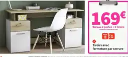 Conforama Bureau 2 portes/2 tiroirs offre