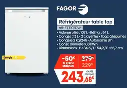 Pro&Cie FAGOR Réfrigérateur table top offre