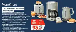 Pro&Cie Moulinex Lot Cafetière + Bouilloire + Grille-pain offre