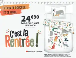 Conforama PARURE ALPHABET offre