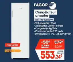 Pro&Cie FAGOR Congélateur armoire offre