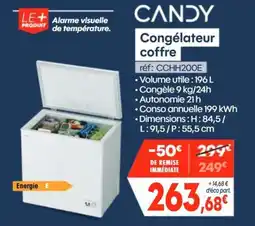 Pro&Cie CANDY Congélateur coffre offre