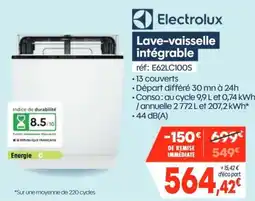 Pro&Cie Electrolux Lave-vaisselle intégrable offre