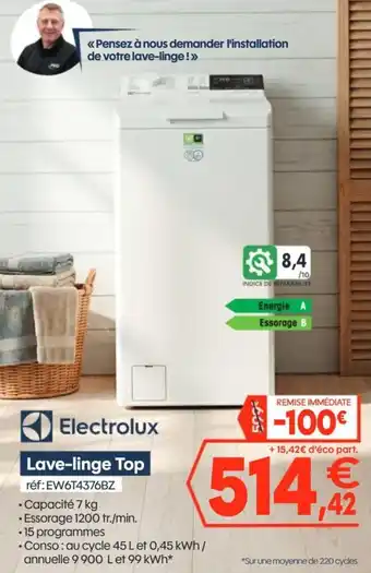 Electrolux Lave-linge Top